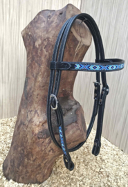 GVR Hoofdstel beads navy-blue QH/XL