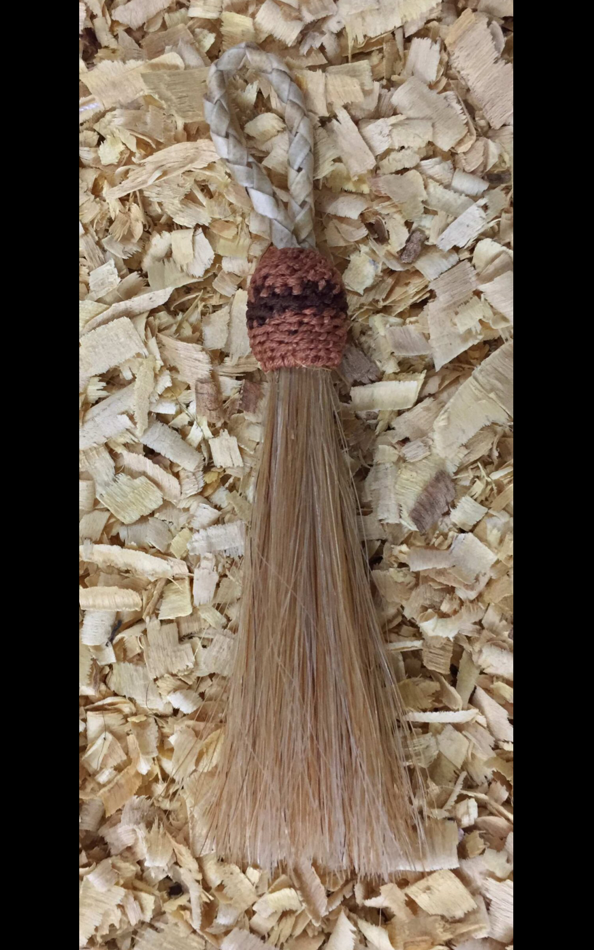 Western tassel klein, echt paardenhaar!