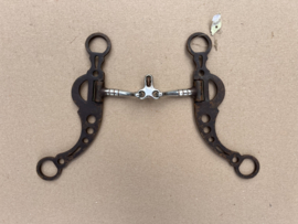 Brown steel show bit met linked mouth