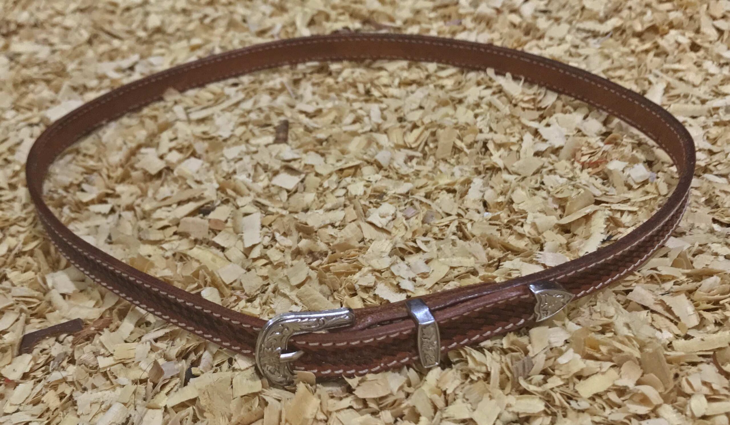 Cowboy hoed hatband baby basket