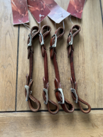 Westcoast Kinriem leer /curbstrap rondgenaaid