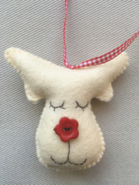 Eland hanger rood/wit