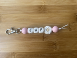 Sleutelhanger JUF roze