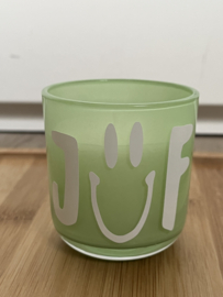 Geurkaarsje groen JUF