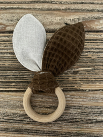 Donkerbruin/beige