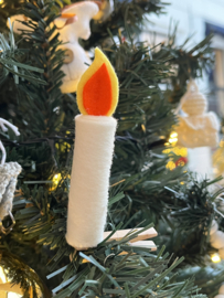 Kaarsje van vilt