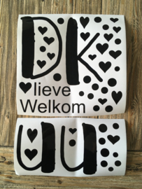 Naam met hartjes