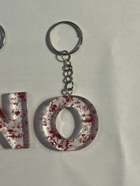 Doorzichtig met roze glitter