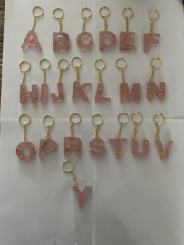 Oud roze met goud glitter