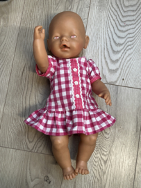 Fuchsia tuniek met korte mouw
