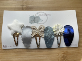 Blauw/goud setje