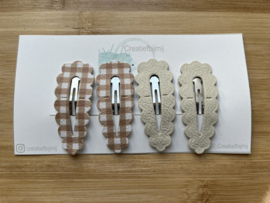 Beige ribbel