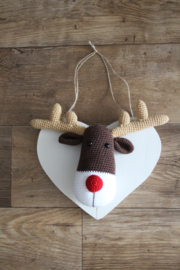 Rendier hanger donker bruin