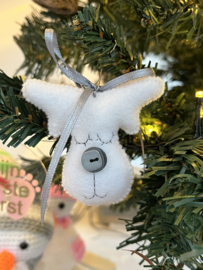 Eland hanger grijs/wit