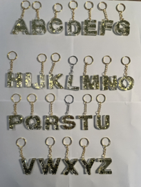 Doorzichtig met goud glitter