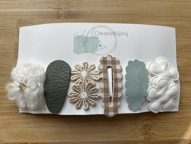 Groen/beige