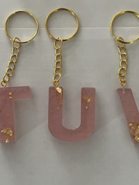 Oud roze met goud glitter