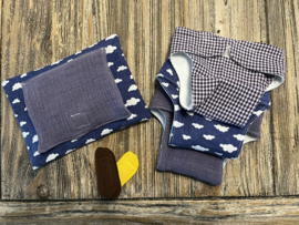 Paars/blauw