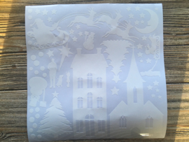 Set kerstman wit