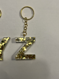 Doorzichtig met goud glitter