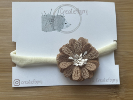 Bruin/cognac bloem