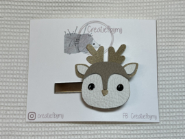 Bruin/creme hertje