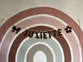 Taupe teddy op creme vilt