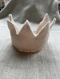 Kroon teddystof creme klein