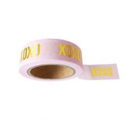 Washi tape pink XOXO