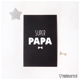 Mini kaartje - Super papa