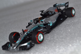 Lewis Hamilton Mercedes AMG Petronas MGP-W09 Race Car Abu Dhabi Grand Prix 2018 Season