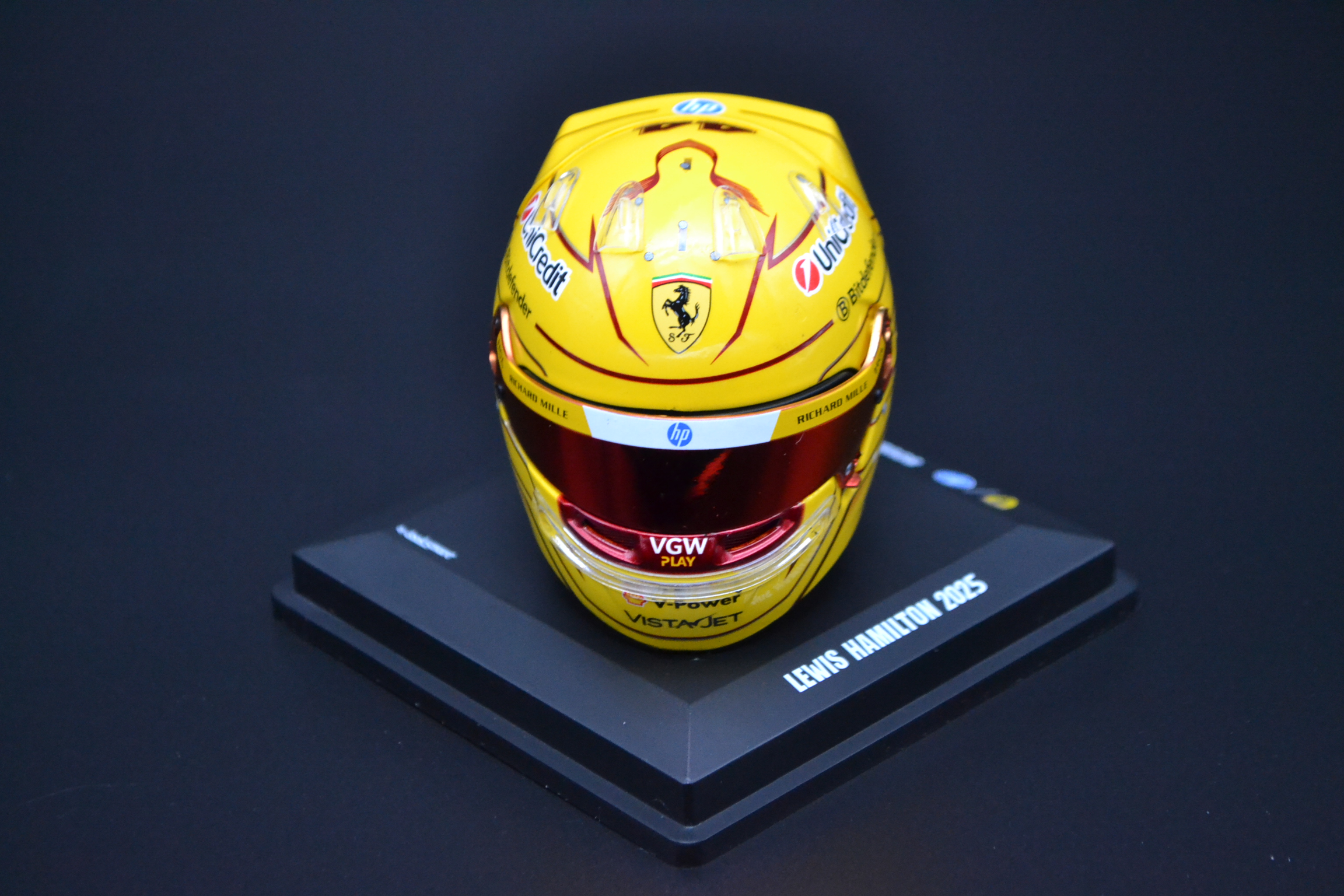Lewis Hamilton Scuderia Ferrari HP mini helmet Fiorano test 2025 season