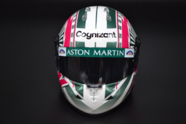 Nico Hulkenberg Aston Martin Mercedes mini helmet 2022 season