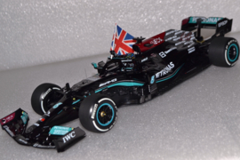 Lewis Hamilton Mercedes AMG Petronas MGP-W12 race car British Grand Prix 2021 season