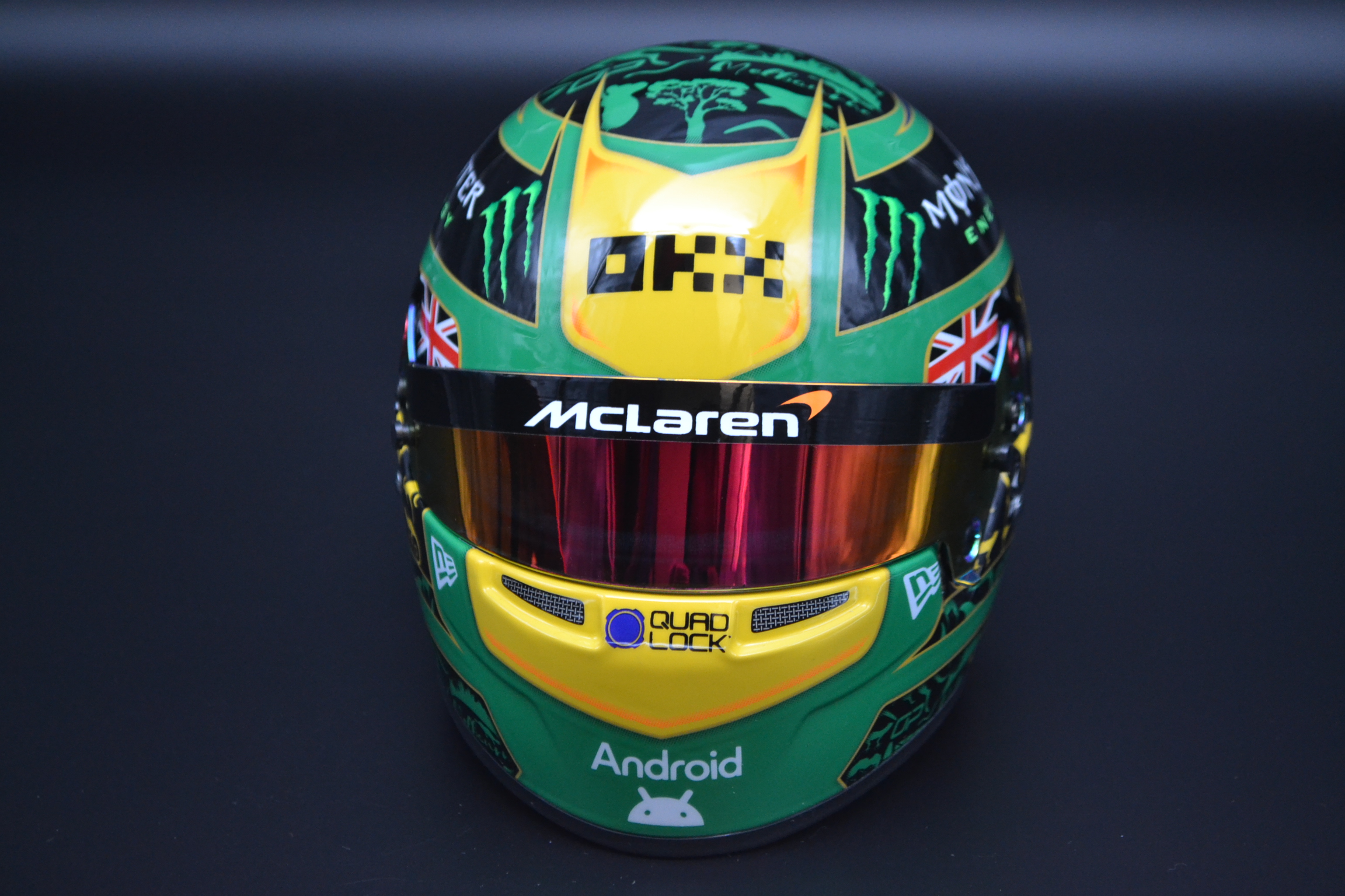 Oscar Piastri Mc Laren Mercedes mini helmet Australian Grand Prix 2025 season