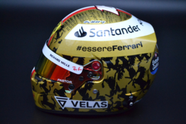 Charles Leclerc Scuderia Ferrari mini helmet Singapore grand Prix 2022 season