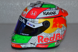 Sergio Perez Red Bull Honda mini helmet Mexican Grand Prix 2021 season