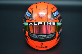 Esteban Ocon Alpine F1 Team mini helmet 2024 season