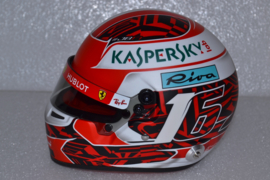 Charles Leclerc Scuderia Ferrari helmet Belgian Grand Prix 2019 season