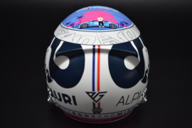 Pierre Gasly Alpha Tauri Honda mini helmet Miami Grand prix 2022 season