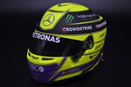 Lewis Hamilton Mercedes AMG Petronas mini helmet 2022 season