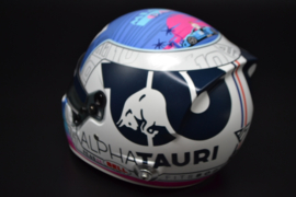 Pierre Gasly Alpha Tauri Honda mini helmet Miami Grand prix 2022 season