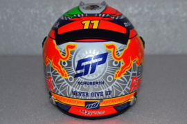 Sergio Perez Red Bull Honda helmet 2022 season