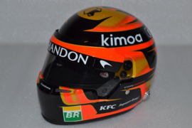 Stoffel Vandoorne Mc Laren Renault helmet 2018 season