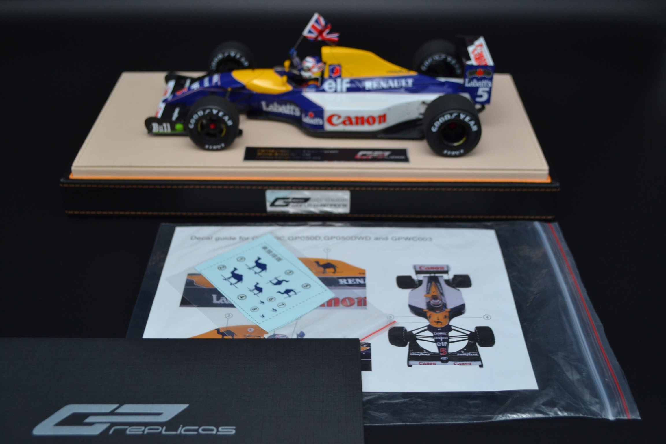 Nigel Mansell Williams Renault FW14B race car winner British Grand Prix 1992 season