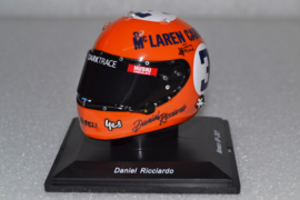 Daniël Ricciardo Mc Laren Mercedes mini helmet Monaco Grand Prix 2021 season