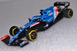 Fernando Alonso Alpine F1 Team A521 race car Bahrain grand prix 2021 season