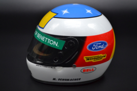 Michael Schumacher Benetton Ford mini helmet Belgian Grand Prix 1992 season