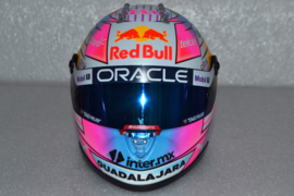 Sergio Perez Red Bull Honda mini helmet Miami Grand Prix 2022 season