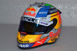 Sergio Perez Red Bull Honda helmet 2022 season